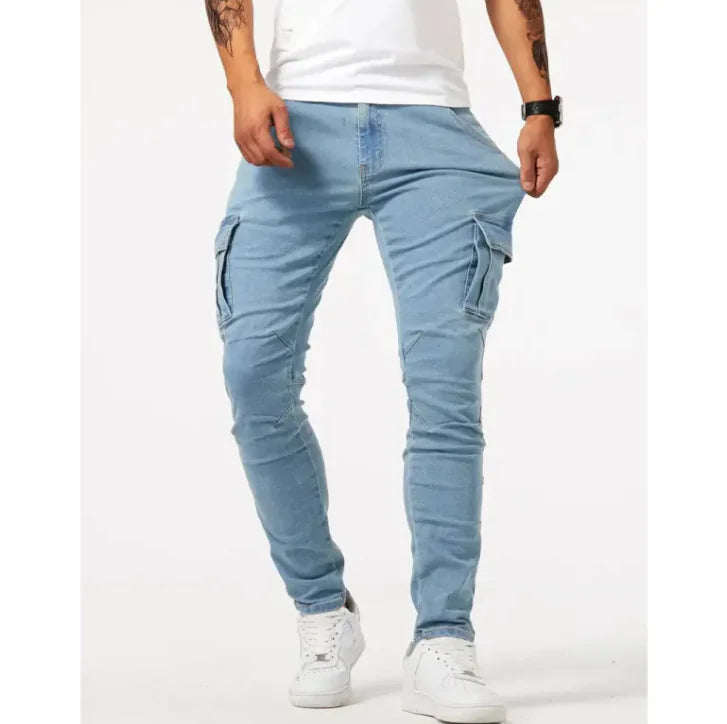 Men's British Skinny Denim Slacks