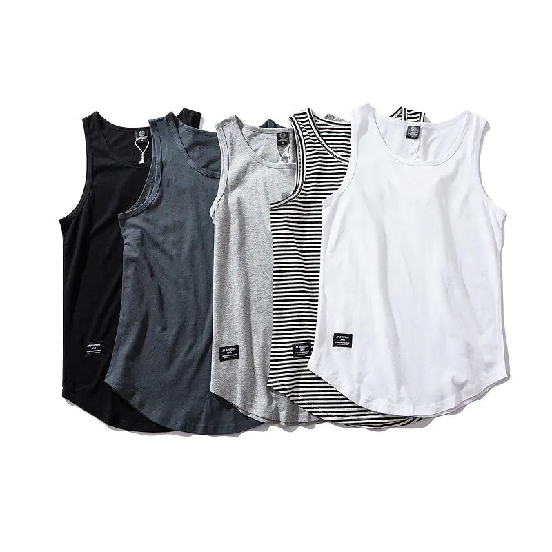Men's Striped Comfort Sleeveless Top
