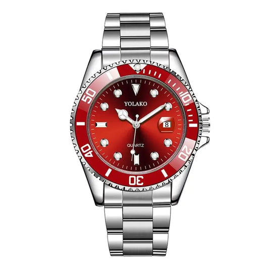 Sleek Metal Strap Men's Watch
