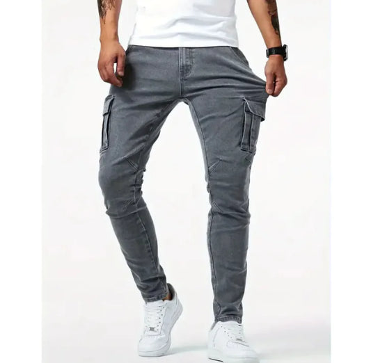 Men's British Skinny Denim Slacks