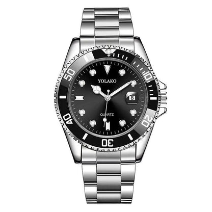 Sleek Metal Strap Men's Watch