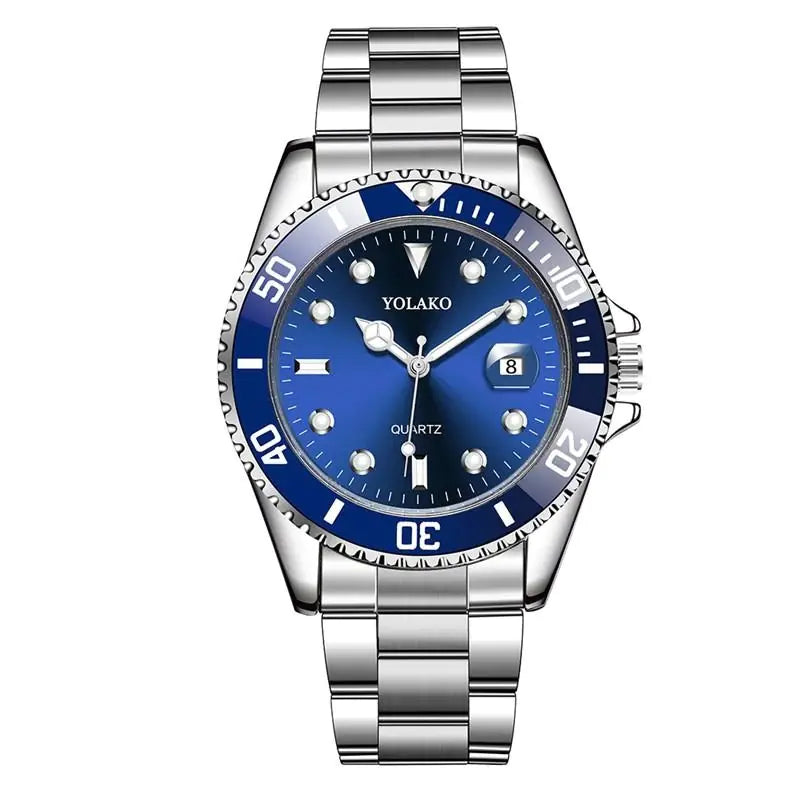Sleek Metal Strap Men's Watch