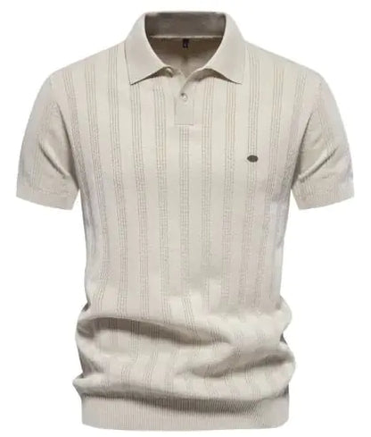 Men's Textured Polo Top