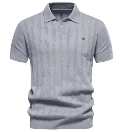 Men's Textured Polo Top