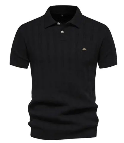 Men's Textured Polo Top
