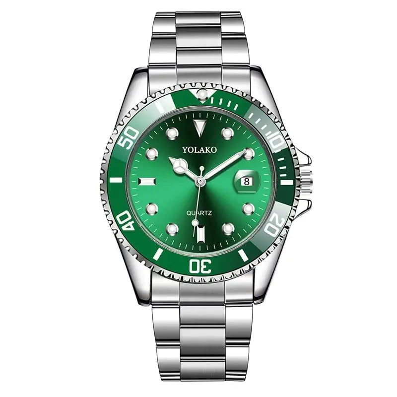 Sleek Metal Strap Men's Watch